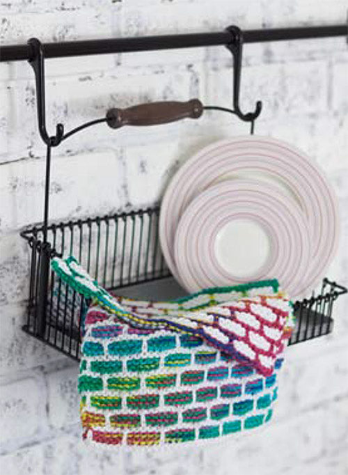 Free Brick Stitch Dishcloth Pattern
