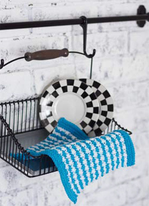 Free Striped Star Stitch Dishcloth Pattern