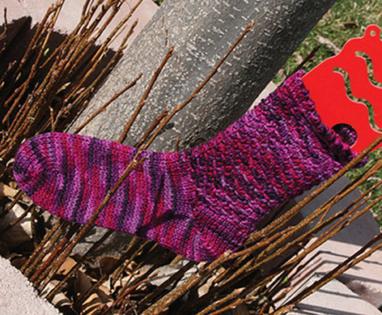 Modèle de chaussettes doubles tissées