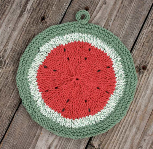 Free Melon Slice Dishcloth Pattern