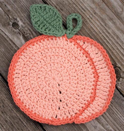 Free Peachy Dishcloth Pattern