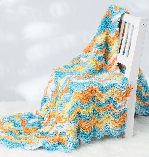 Free Ripple Stripes Blanket Blanket Pattern