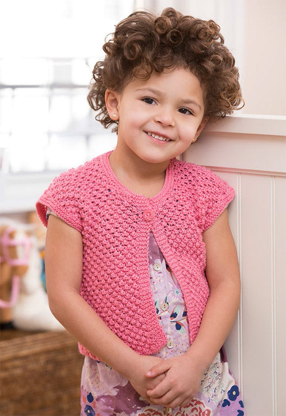 Patrón de encogimiento de hombros de niña gratis