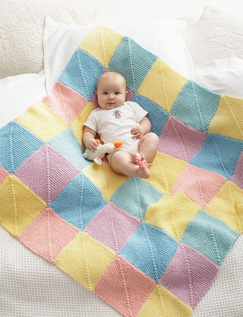 Free Mitered Squares Blanket Pattern
