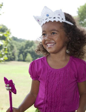 Modèle gratuit de baguette de princesse et de diadème