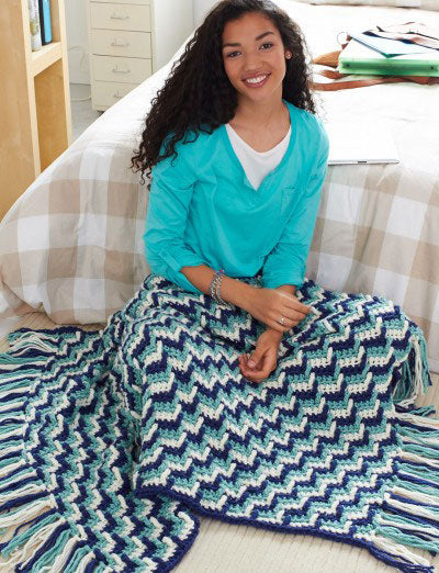 Modèle afghan gratuit pour les amoureux des couleurs