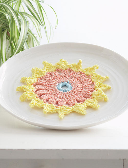 Free Spring Dahlia Dishcloth Pattern