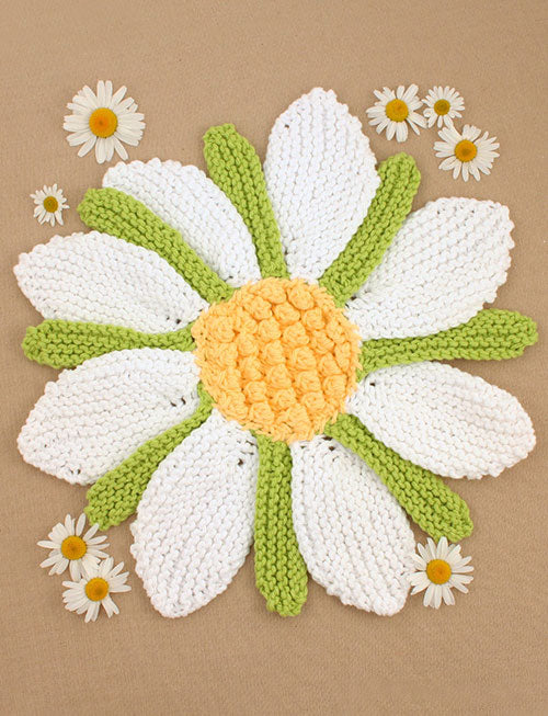 Free Daisy Dishcloth Pattern