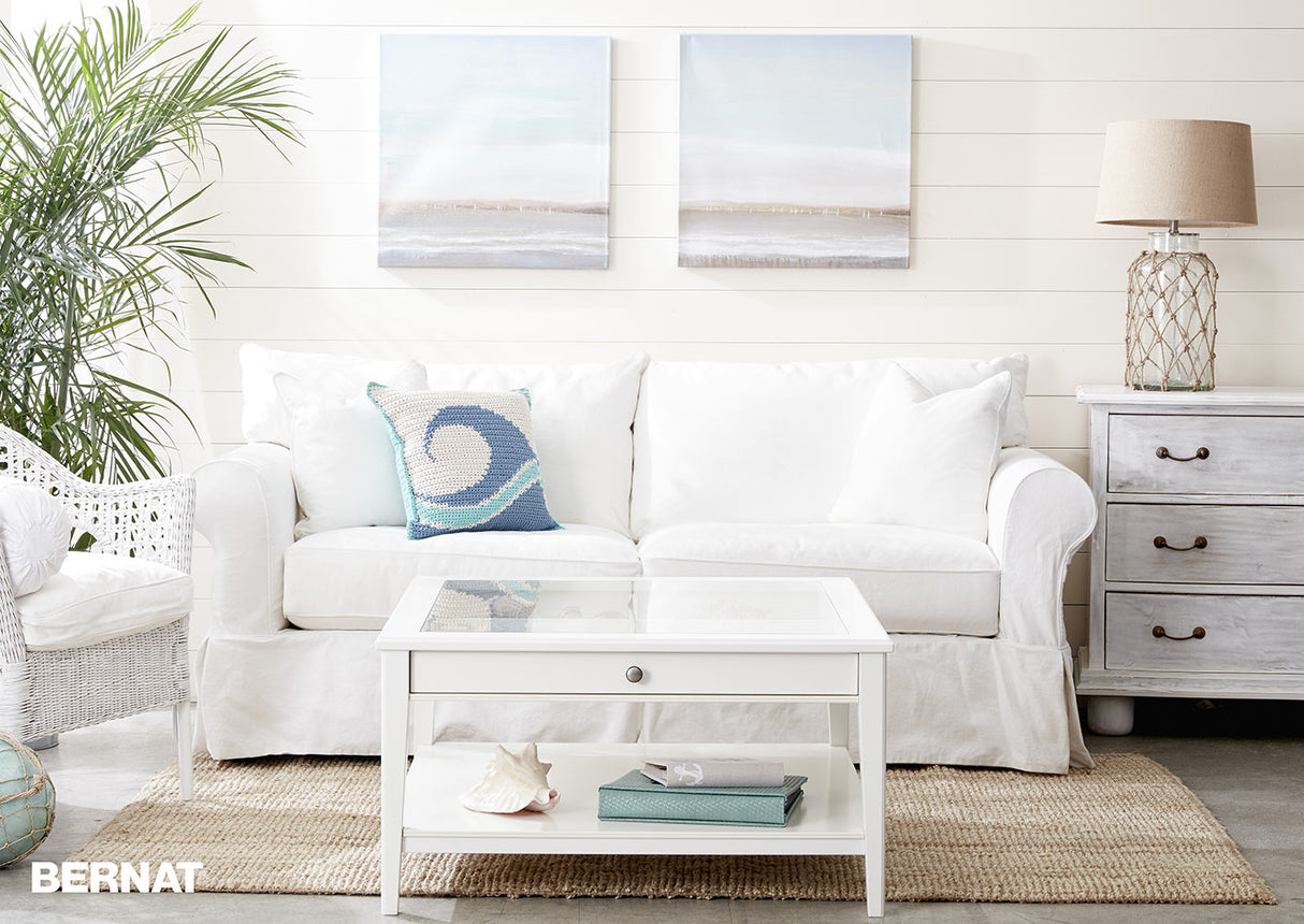 Modèle d'oreiller au crochet gratuit Catch a Wave