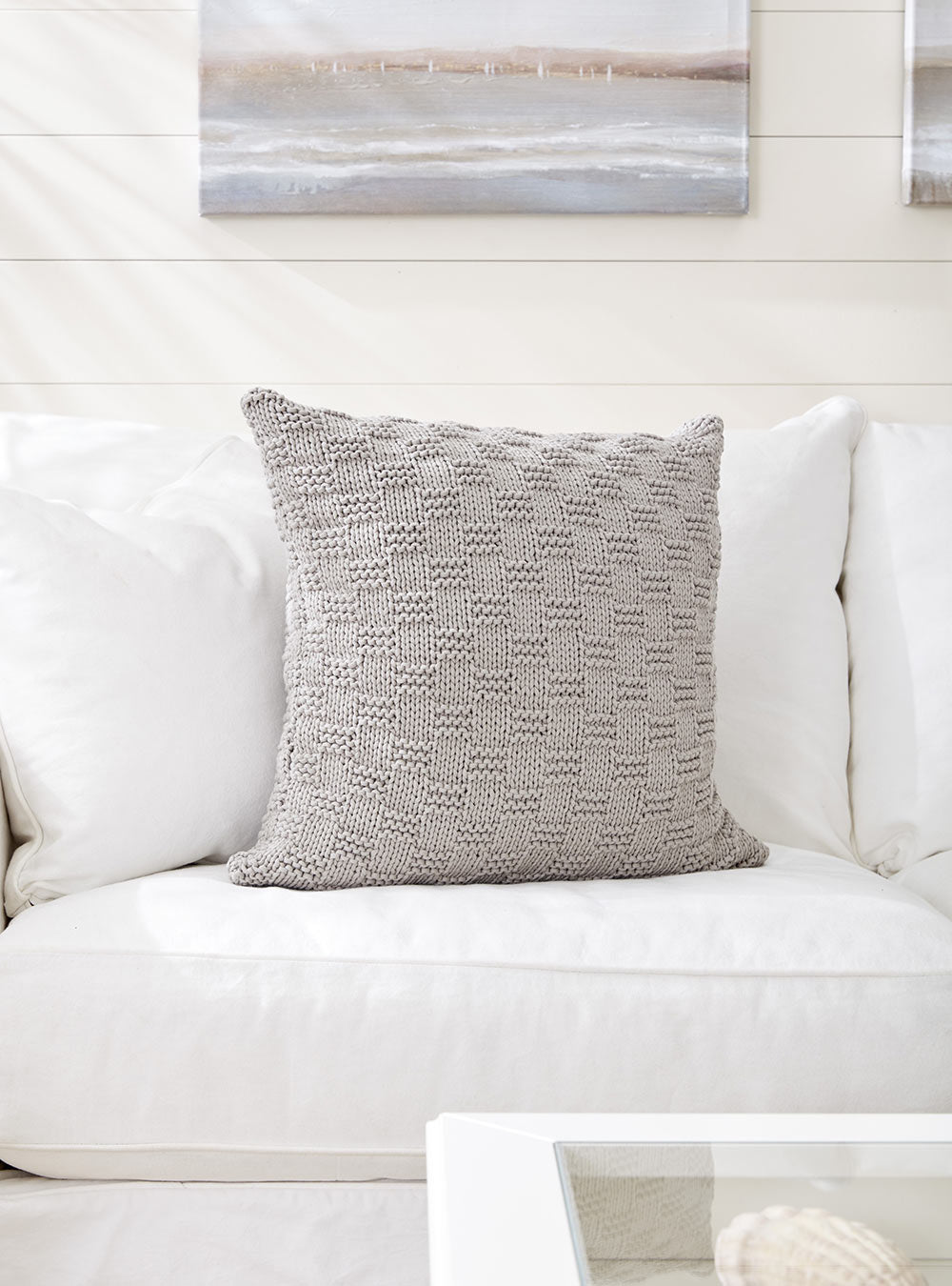 Free Beachside Knit Pillow Pattern
