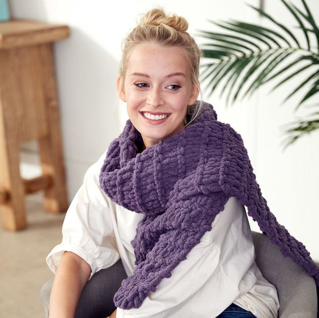 Free EZ Garter Scarf Pattern