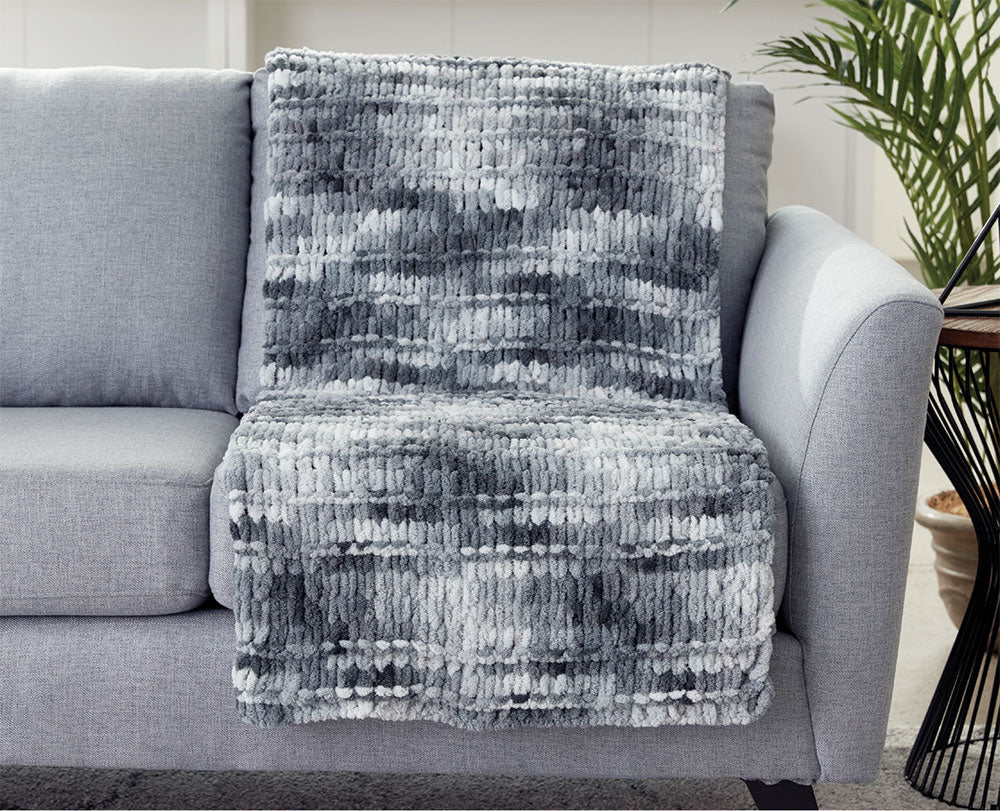 Patrón de manta EZ Spaced Garter Ridge gratuito