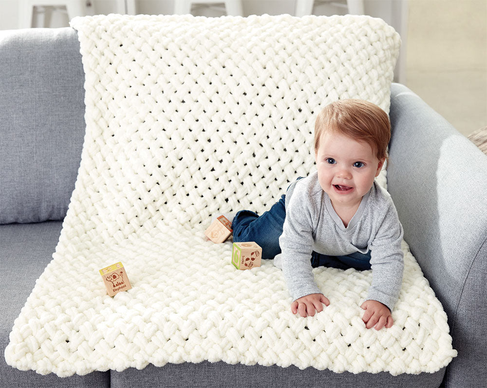 Free EZ Criss-Cross Baby Blanket Pattern