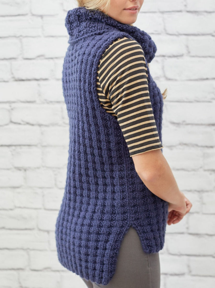 Free Waffle Stitch Vest Pattern