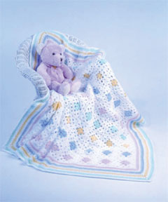 Crochet baby blanket crochet free pattern  Skylines 