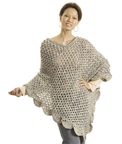 Patrón de crochet de poncho de regalo gratis