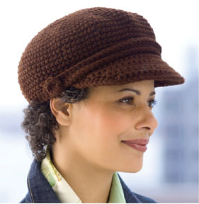 Patrón de crochet de gorra con visera gratis