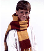 Patrón gratuito de punto o crochet para bufanda de mago