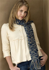 Patrón de punto de bufanda sombreada gratis