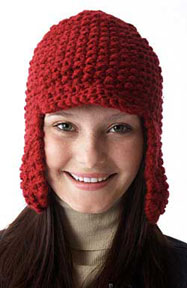 Bonnet à oreillettes gratuit avec motif Peak Knit