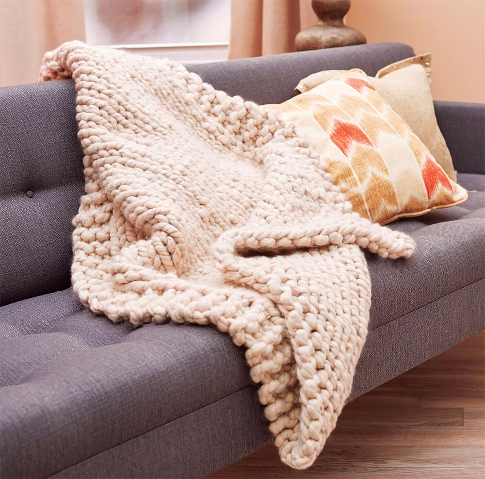 Magnifique modèle de jeté à gros points gratuit