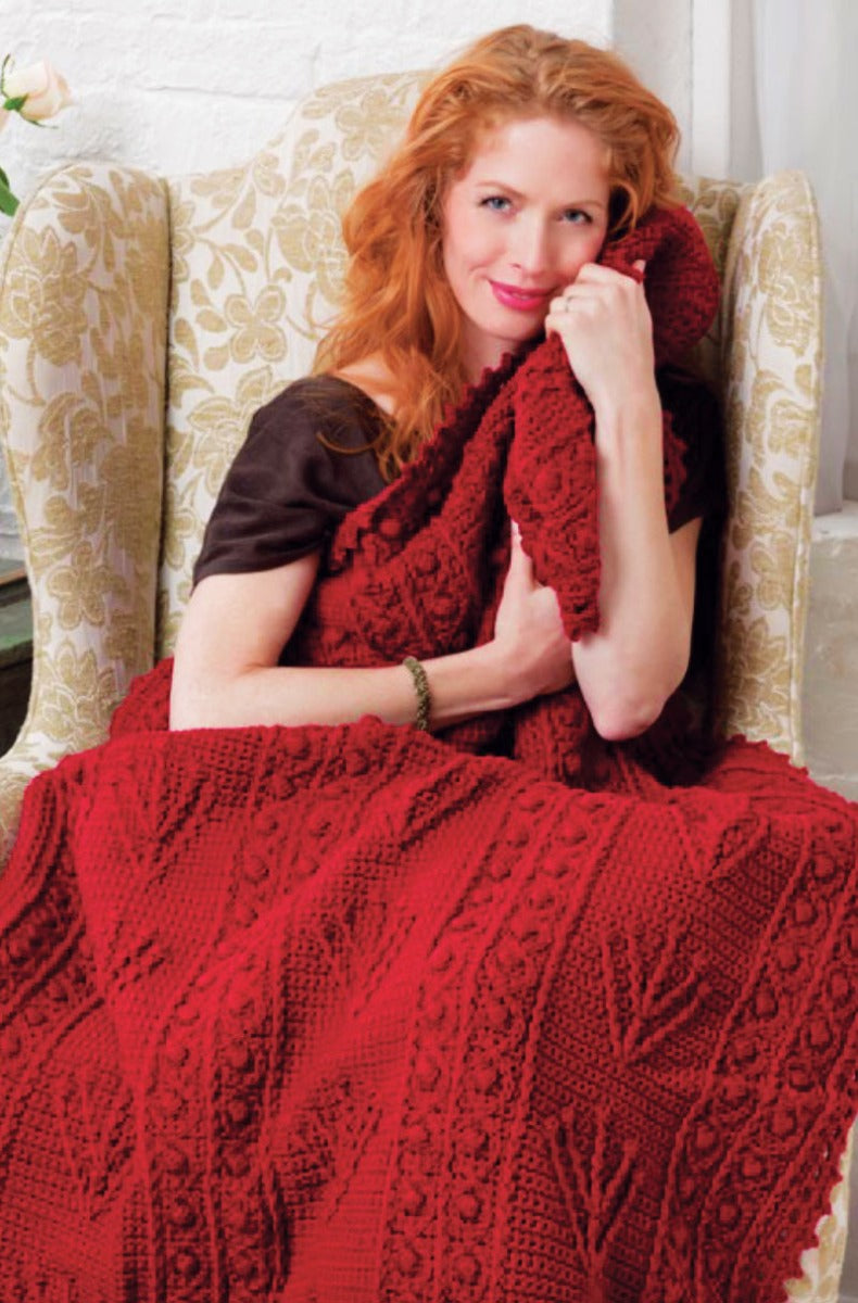 Free Branches and Berries Throw Pattern