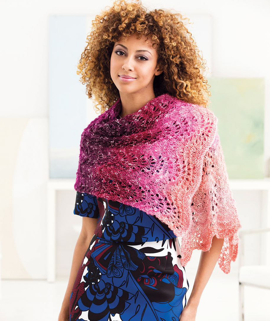 Free Feather and Fan Shawl Pattern