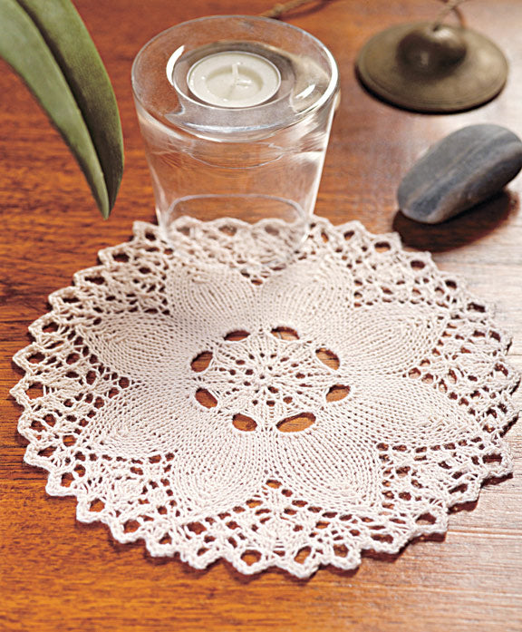 Free Knit Flower Doily Pattern