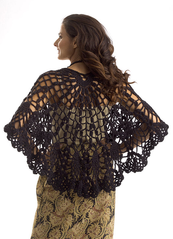 Patrón de chal de piña de ganchillo gratis