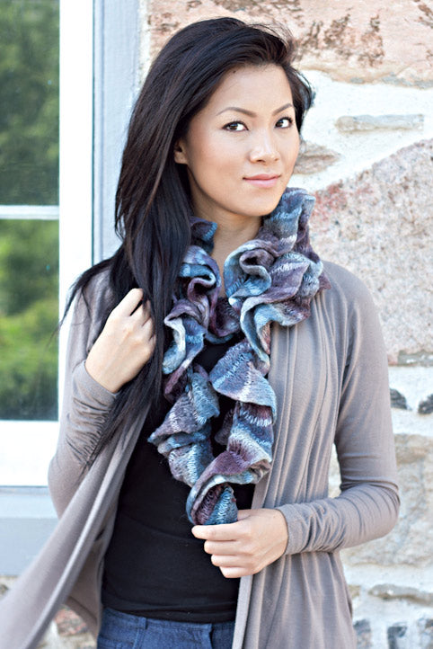 Free Crochet Double Wave Scarf Pattern