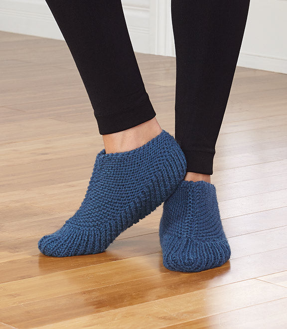 Knit Boot Slippers (Sm, Med, Lg)