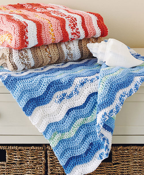 Free Rolling Ripple Blankie Pattern