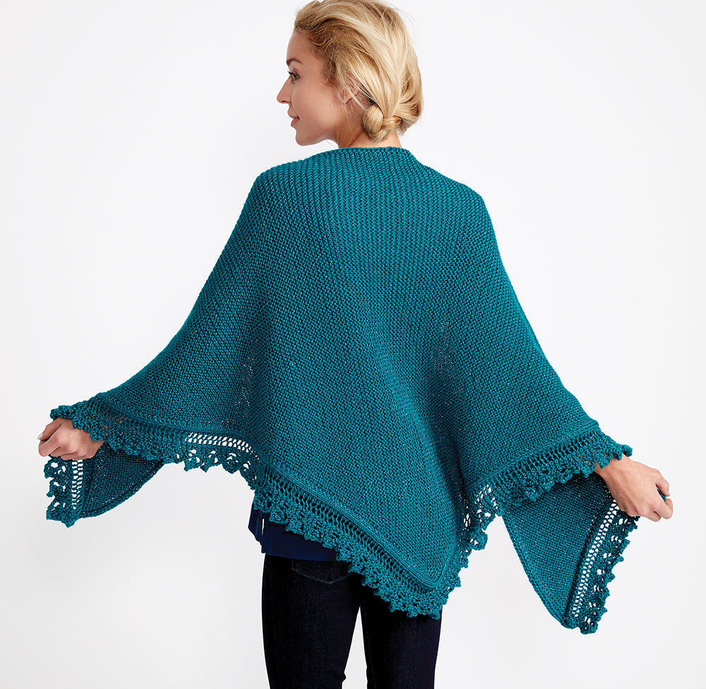 Free Lace Edge Knit Shawl Pattern