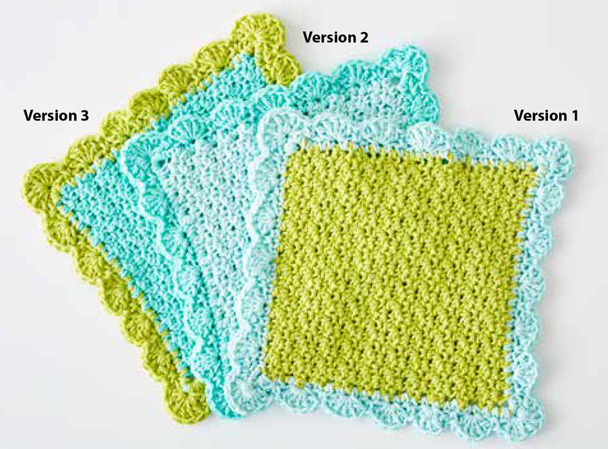Free Scalloped Crochet Dishcloth Pattern
