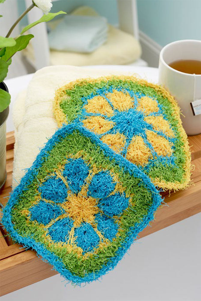 Free Tropical Flower Scrubby Pattern
