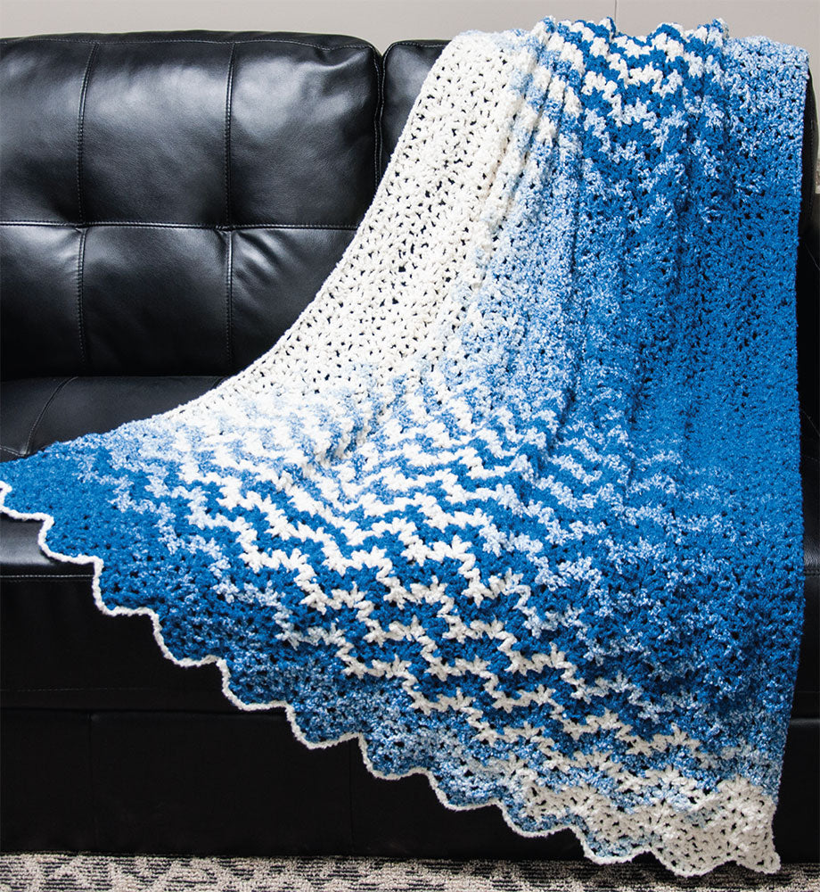 Free Ebb & Flow Blanket Pattern