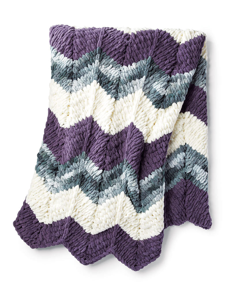 Bernat Crochet Tulip Ripple Blanket Pattern