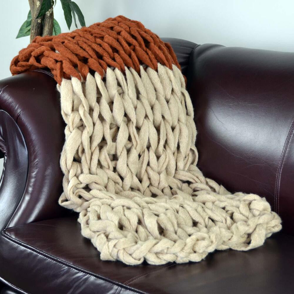 Free Two Tone Throw Pattern