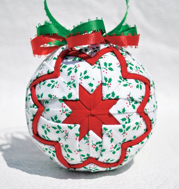 Holly Quilted Ornament