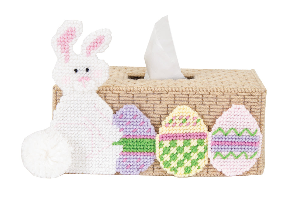 Sniffles the Bunny Tissue Box Cover Plastic Canvas Kit