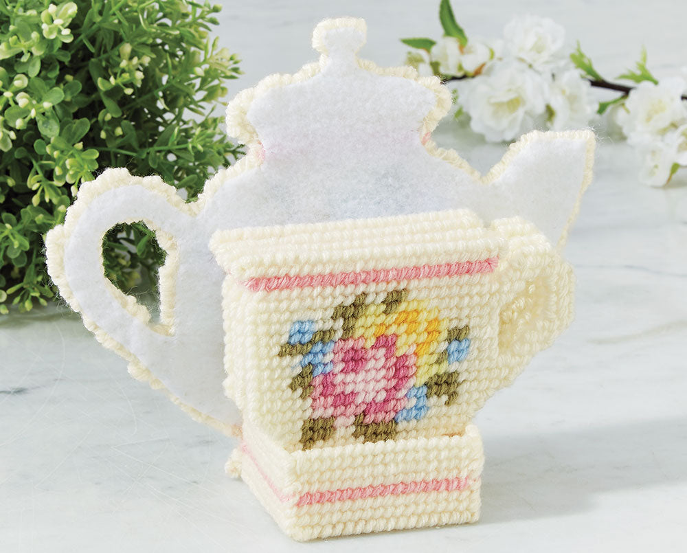 Teacup Coaster Set Plastic Canvas Kit