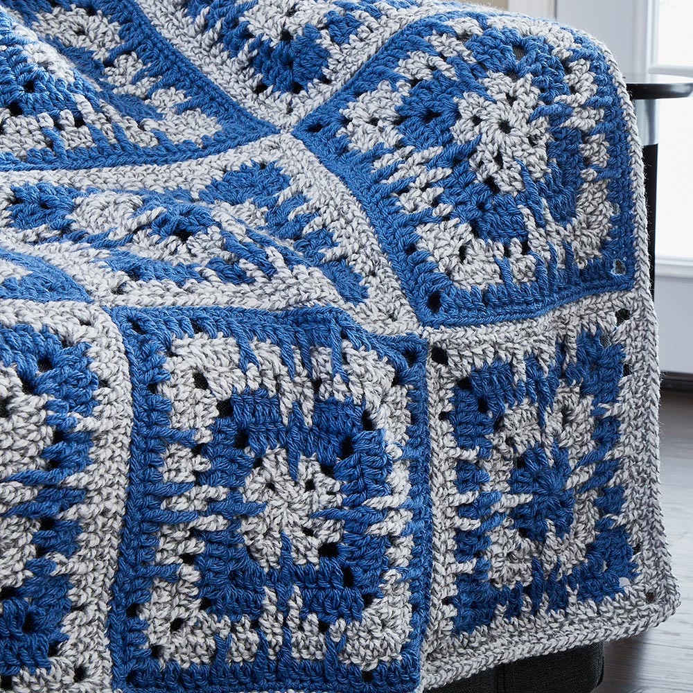 Jeté aux couleurs contrastées