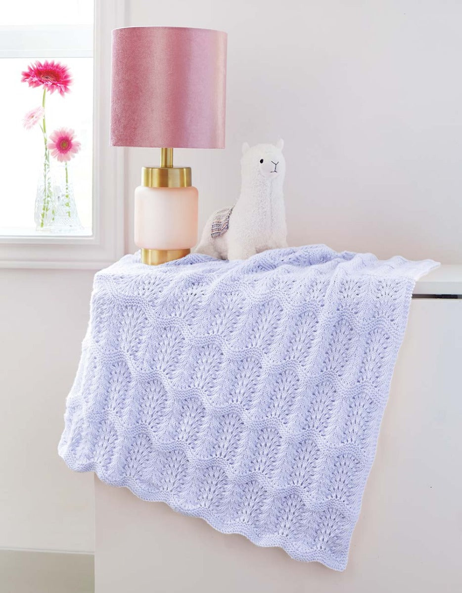 Feather and Fan Baby Blanket