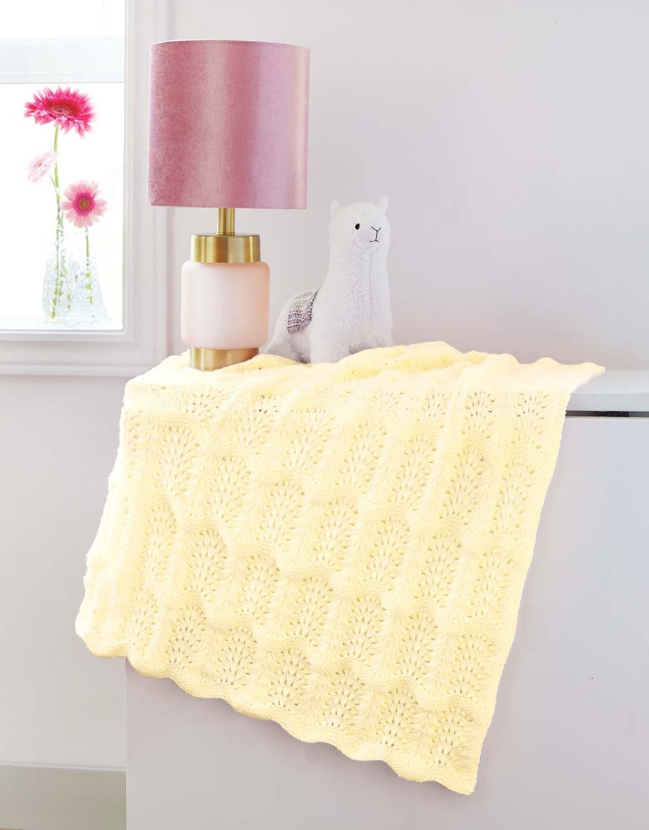 Feather and Fan Baby Blanket