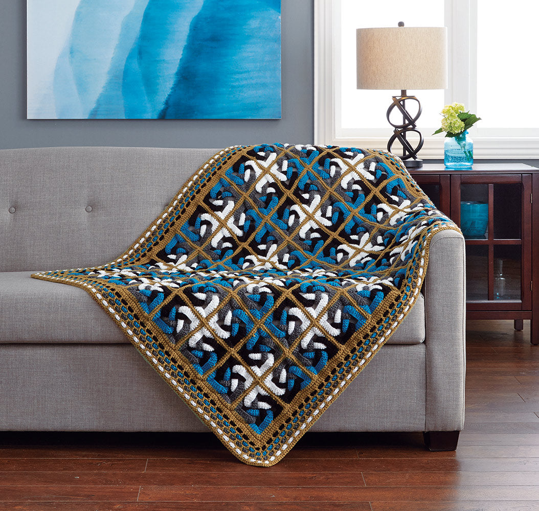 Knotted Triangles Afghan