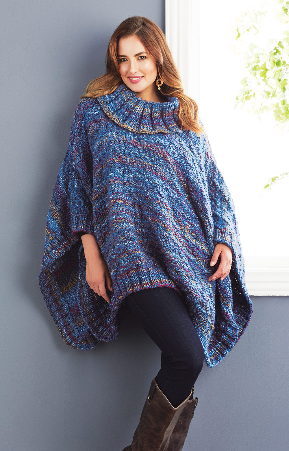 Poncho Textura Diamantes