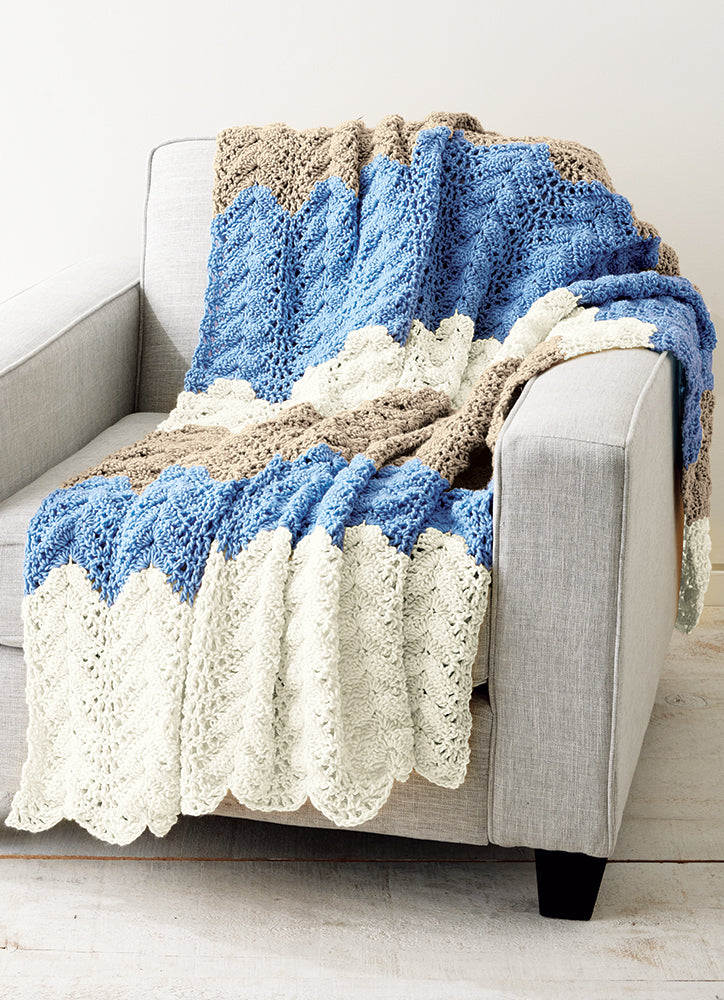 Seaside Ripple Afghan