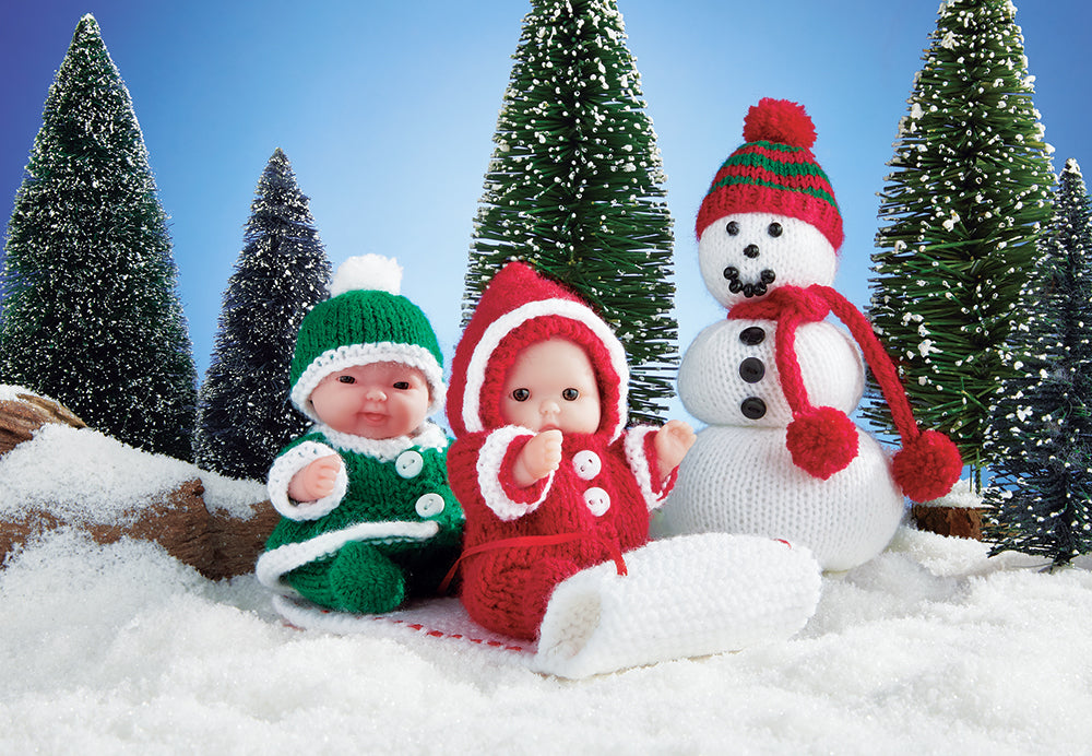 Sledding with Snowman Doll Kit