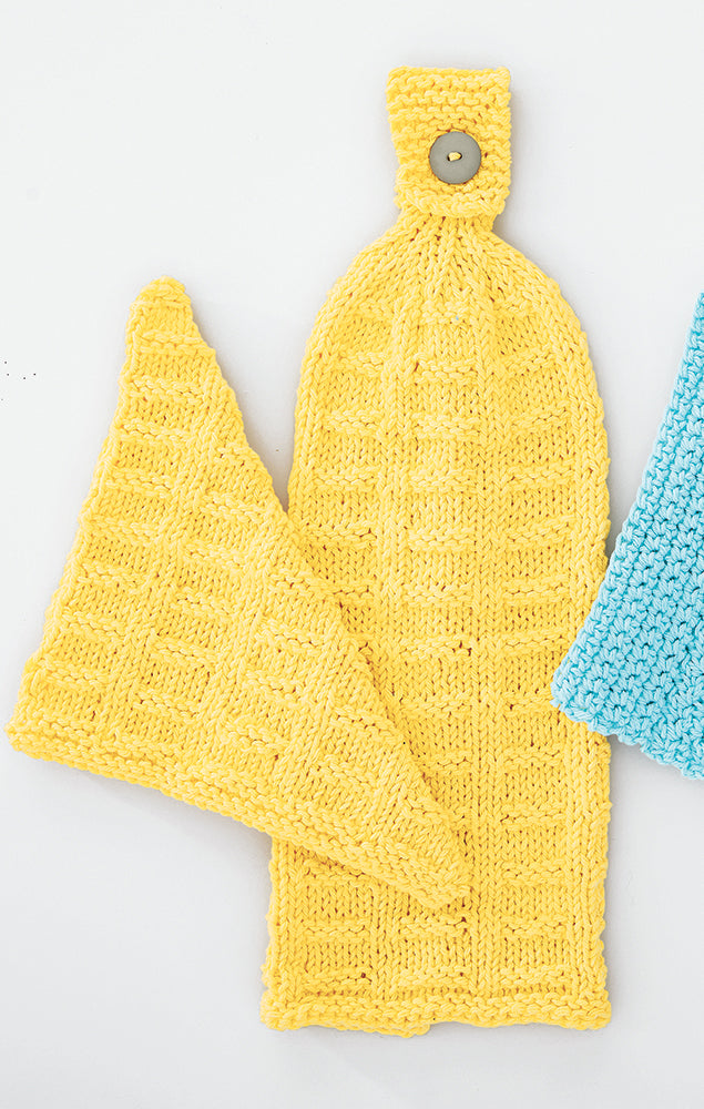 Towel & Dish Cloth Set - Knit