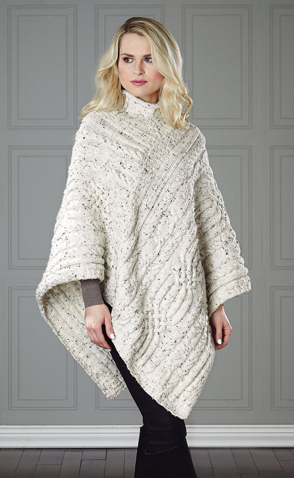 Cabled Poncho